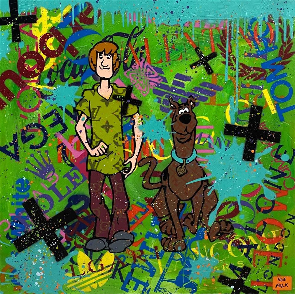 Hue Folk - 'Solved The Case' - Framed Original Art