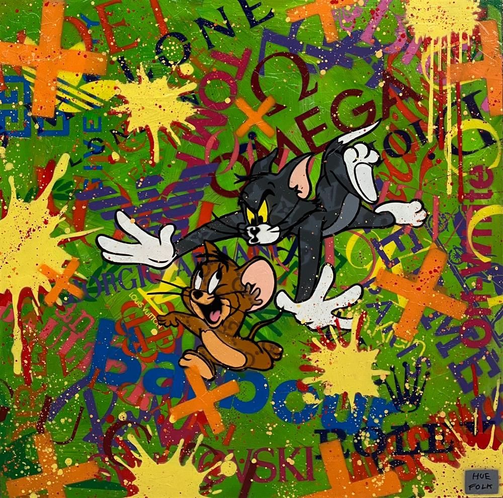 Hue Folk - 'Get Out Of Here!' - Framed Original Art