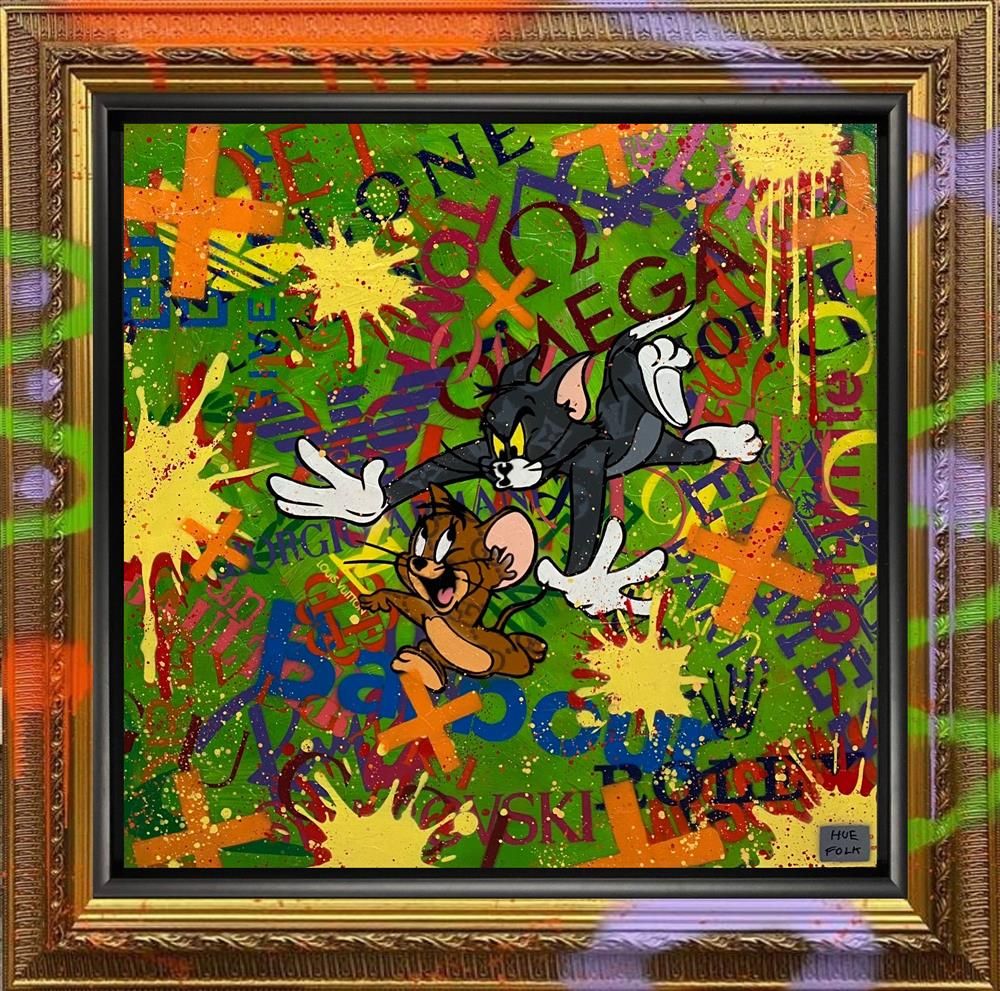 Hue Folk - 'Get Out Of Here!' - Framed Original Art