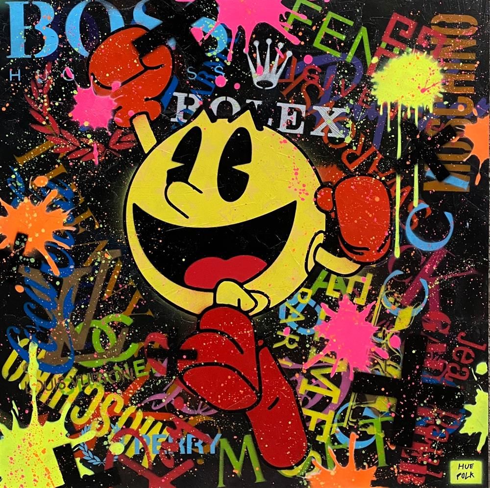 Hue Folk - 'Winner' - Framed Original Art