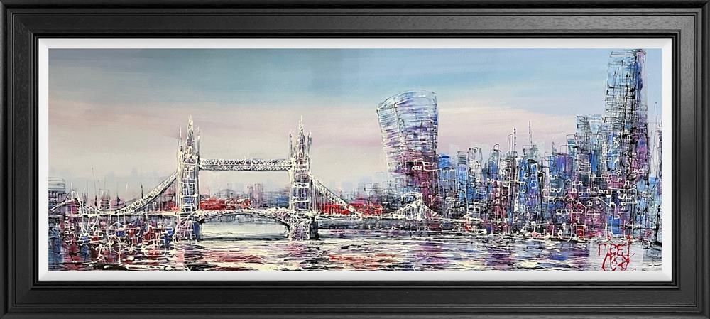 Nigel Cooke - 'London's Dawn'  - Framed Original Artwork