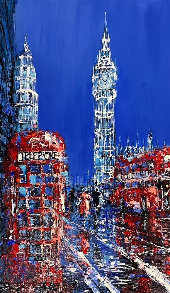 Nigel Cooke - 'The Big Ben Blues'  - Framed Original Artwork