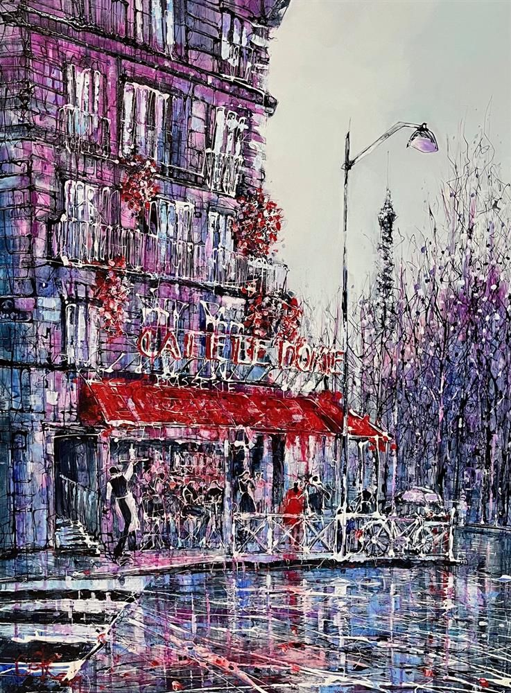 Nigel Cooke - 'The Perfect Coffee Stop'  - Framed Original Artwork