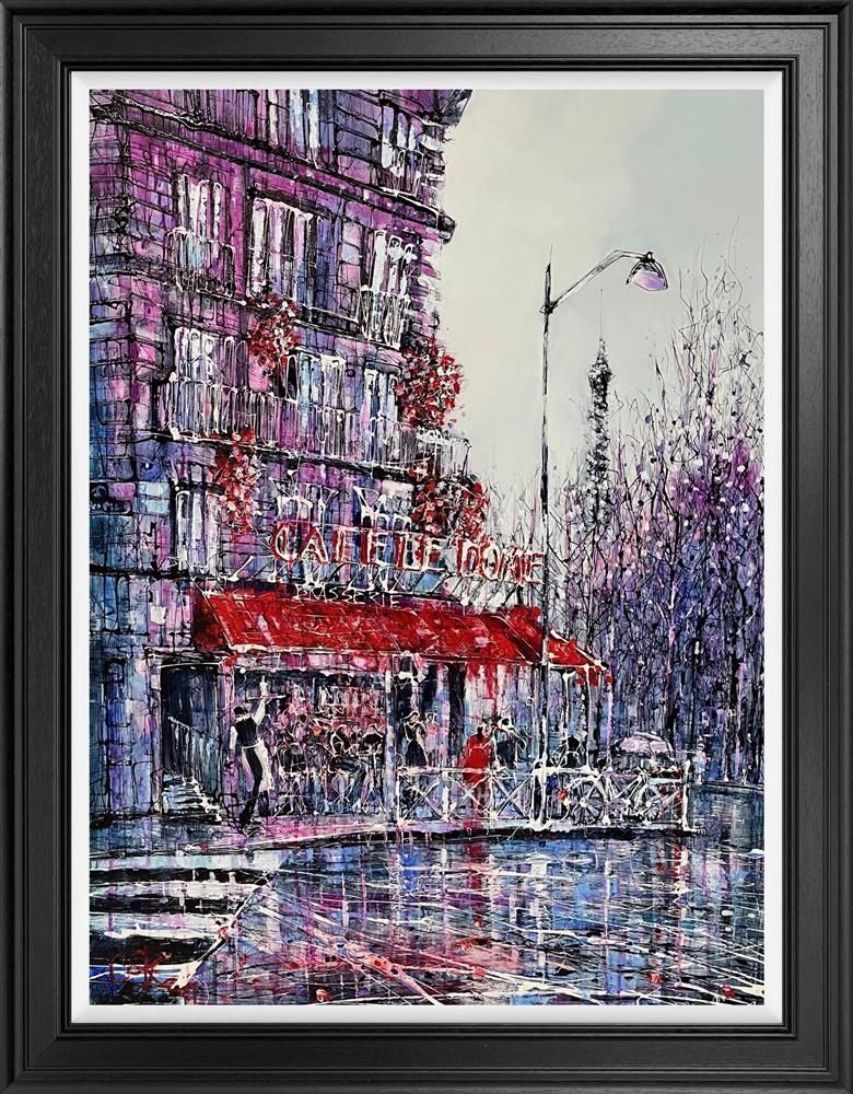 Nigel Cooke - 'The Perfect Coffee Stop'  - Framed Original Artwork