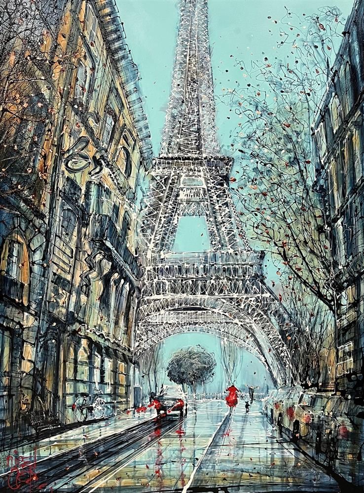 Nigel Cooke - 'Paris Days'  - Framed Original Artwork