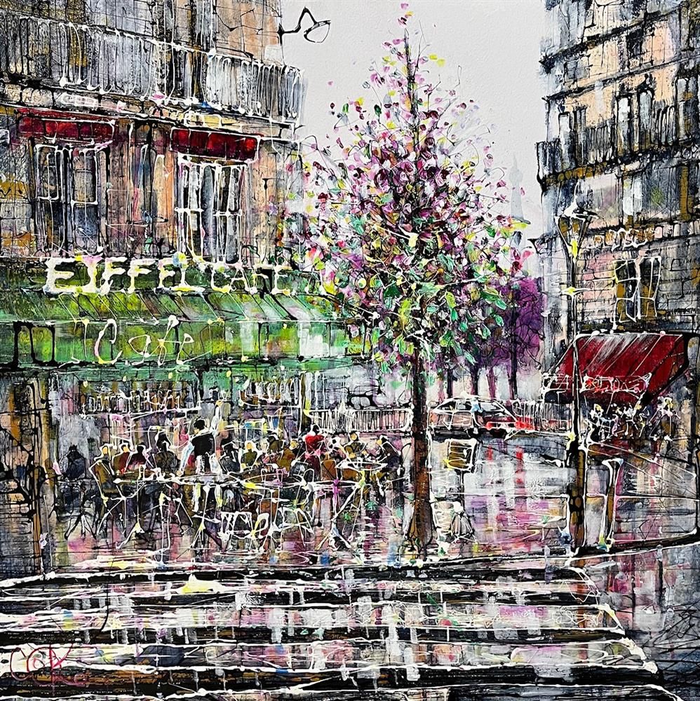 Nigel Cooke - 'The Streets Of Paris'  - Framed Original Artwork