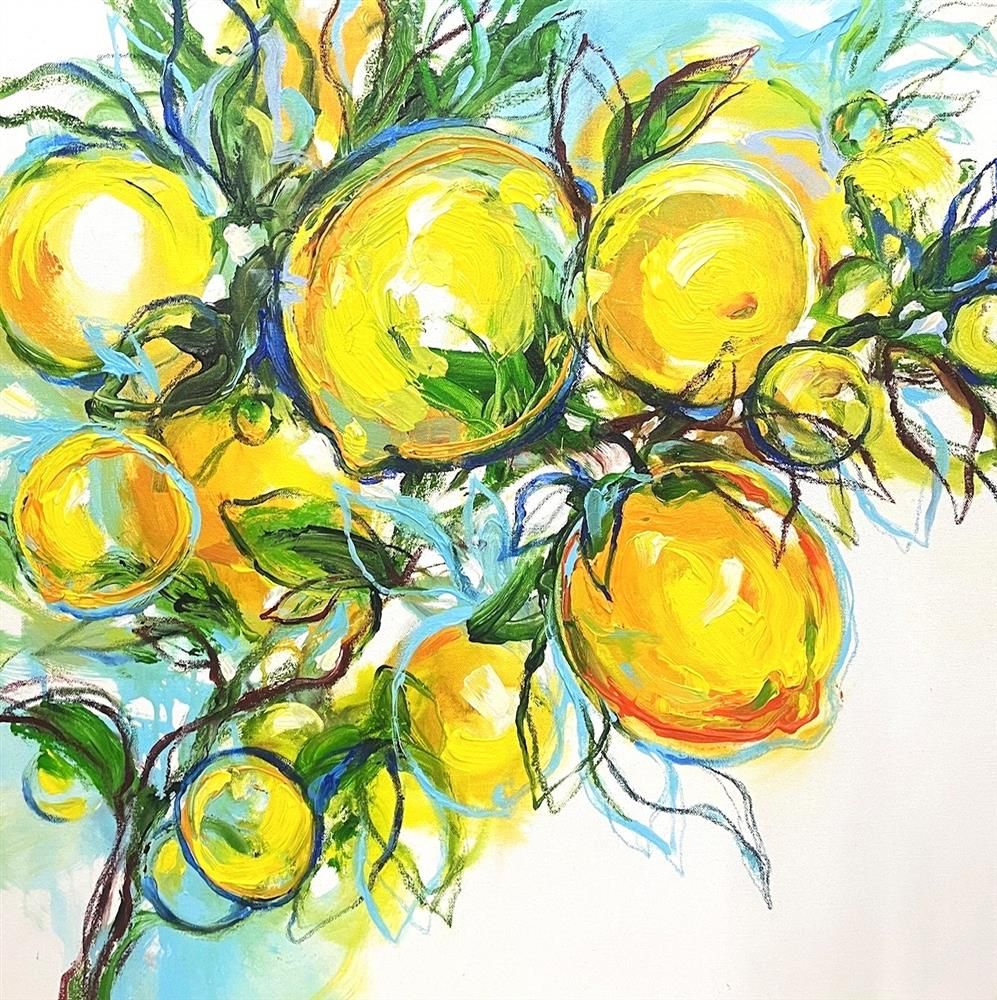 Anna Cher - 'When Life Gives You Lemons' - Framed Original Artwork