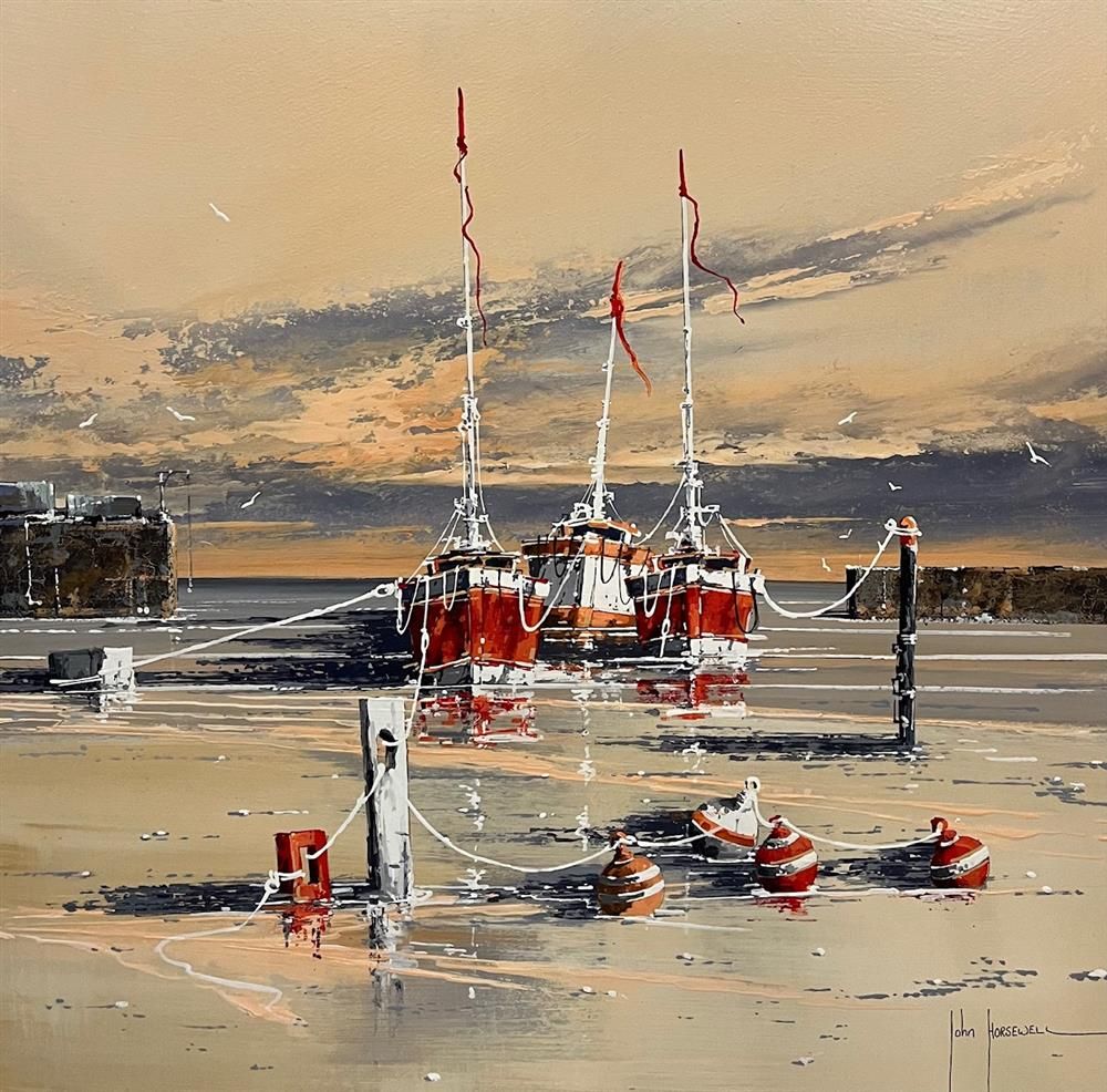 John Horsewell - 'Sailing Away' - Framed Original Artwork