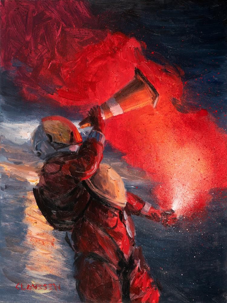 Andreas Claussen - 'Make Even More Noise ' - Framed Original Art