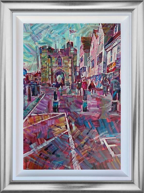 Colin Brown - 'Our City Gate, Canterbury ' - Framed Original Art