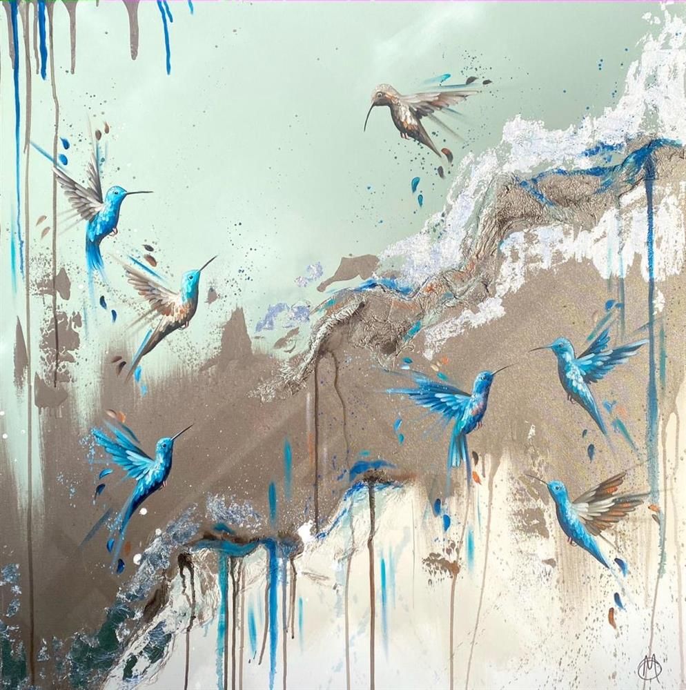 Mellisuga- 'Song Birds Of The Sky' - Framed Original Artwork