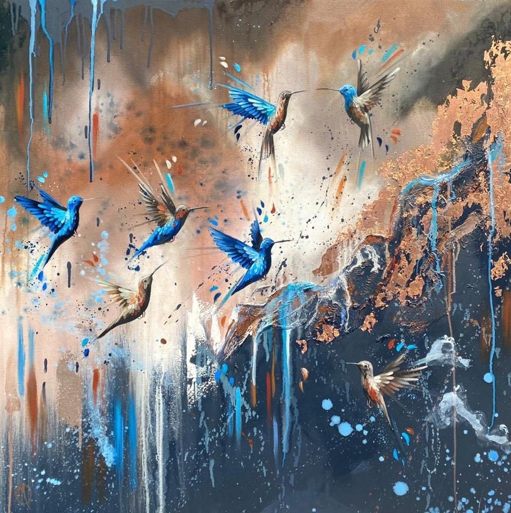 Mellisuga- 'Hummingbird Harmony' - Framed Original Artwork