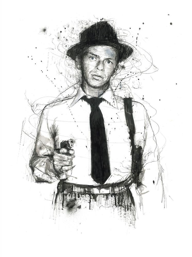 Scott Tetlow - 'Frank' - Framed Original Art