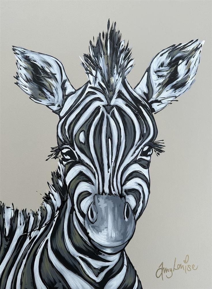 Amy Louise - 'New Stripes' - Framed Original Art