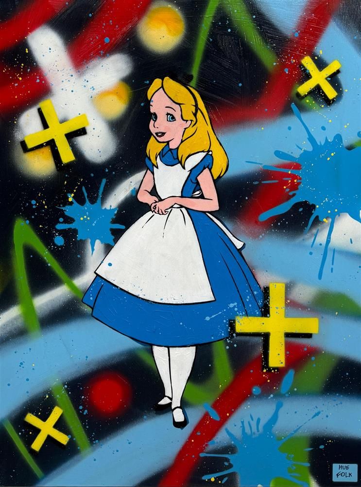 Hue Folk - 'Alice' - Framed Original Art