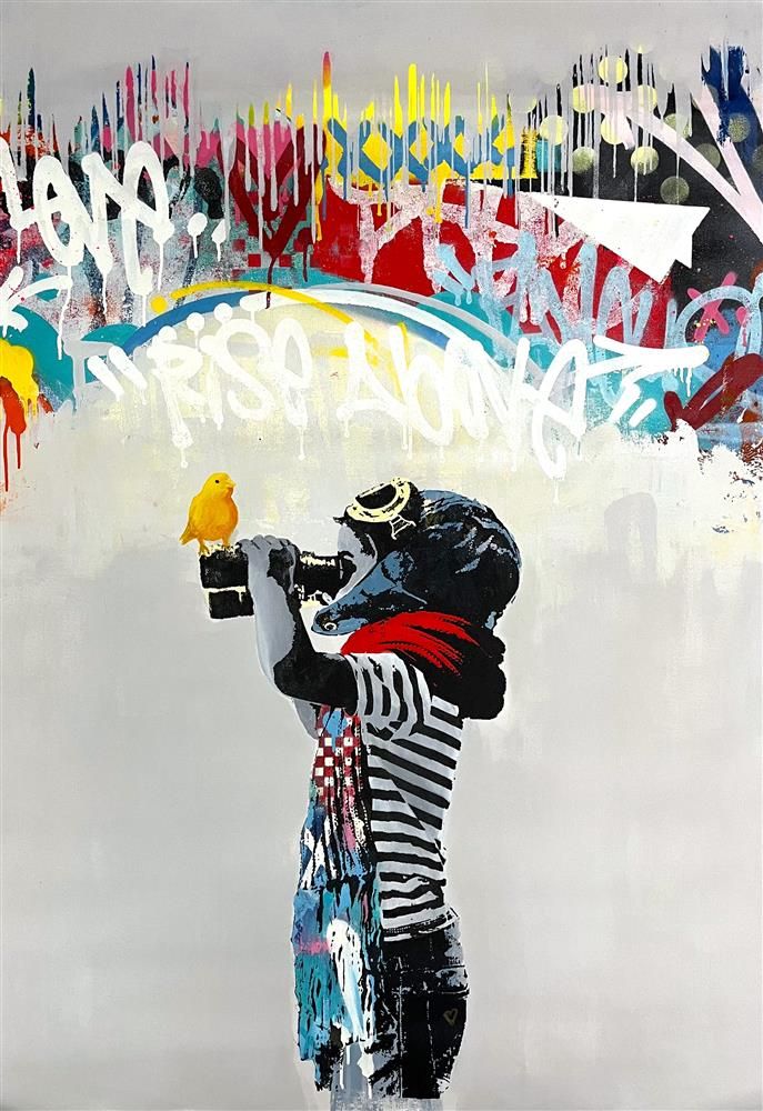 Bollee Patino - 'Rise Above' - Framed Original Artwork