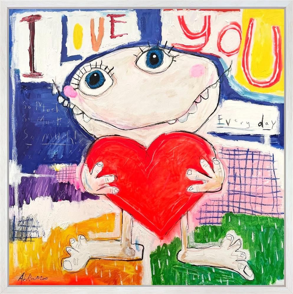 Michael Abrams - 'I Love You' - Framed Original Art