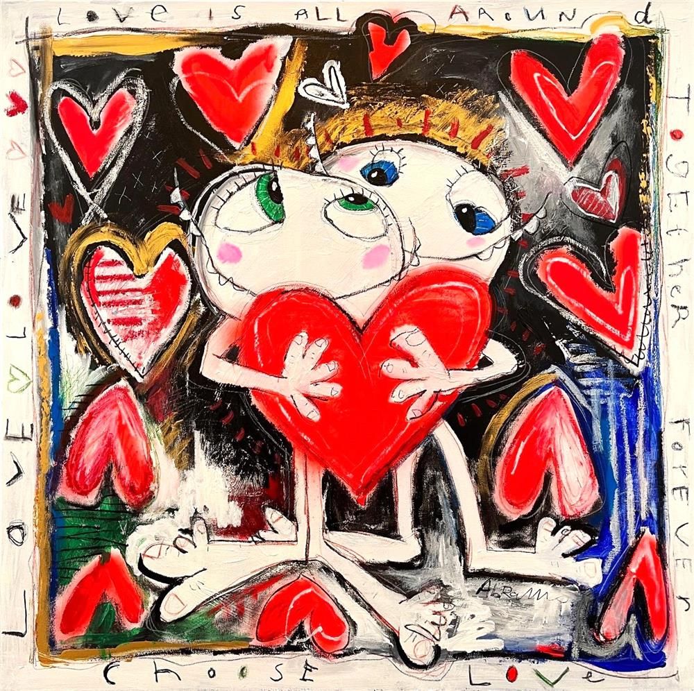 Michael Abrams - 'Together Forever' - Framed Original Art