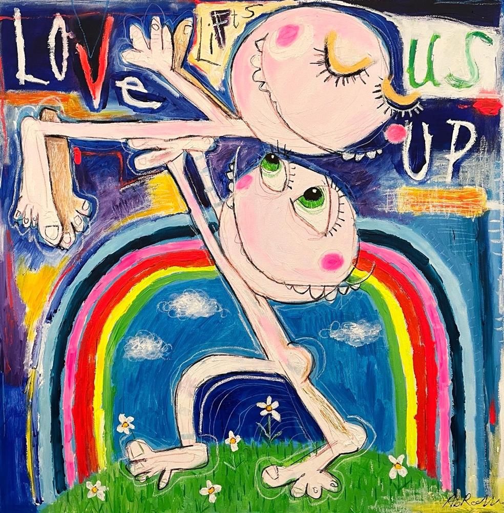 Michael Abrams - 'Love Lifts Us Up' - Framed Original Art