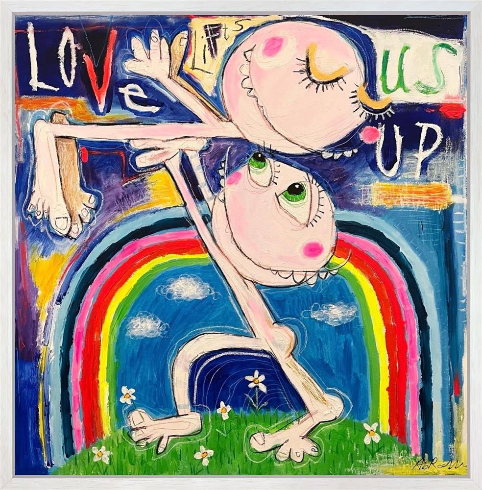 Michael Abrams - 'Love Lifts Us Up' - Framed Original Art