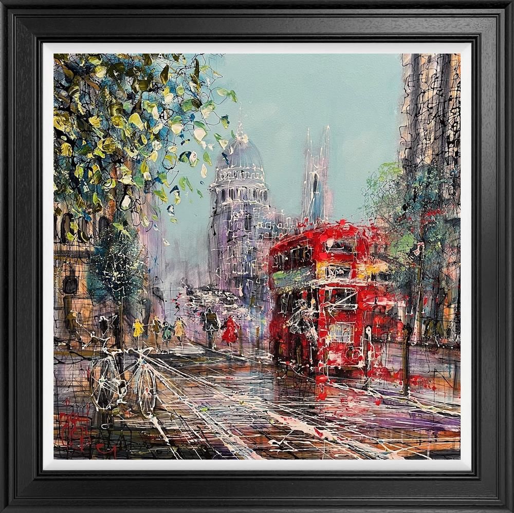 Nigel Cooke - 'Rush Hour In London'  - Framed Original Artwork