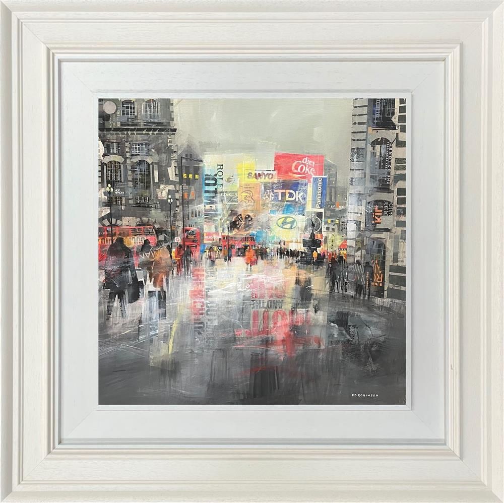 Ed Robinson - 'Piccadilly Circus'  - Framed Original Artwork