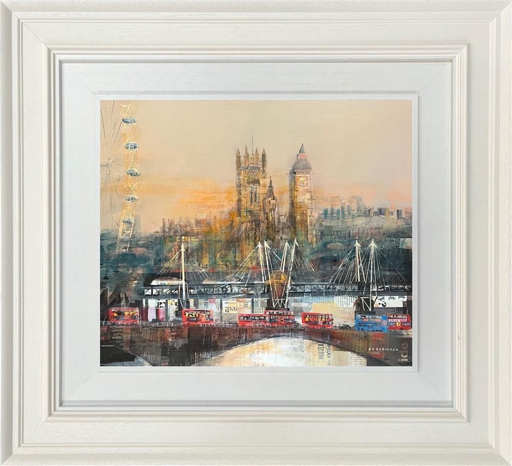 Ed Robinson - 'Bridges At Westminster'  - Framed Original Artwork
