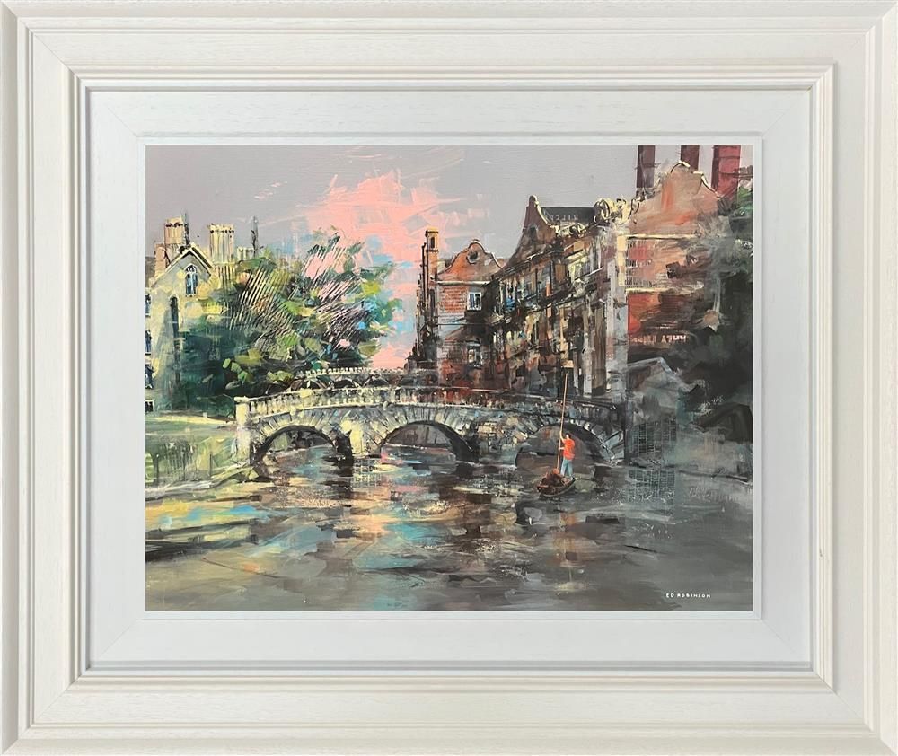 Ed Robinson - 'Kitchen Bridge, Cambridge'  - Framed Original Artwork