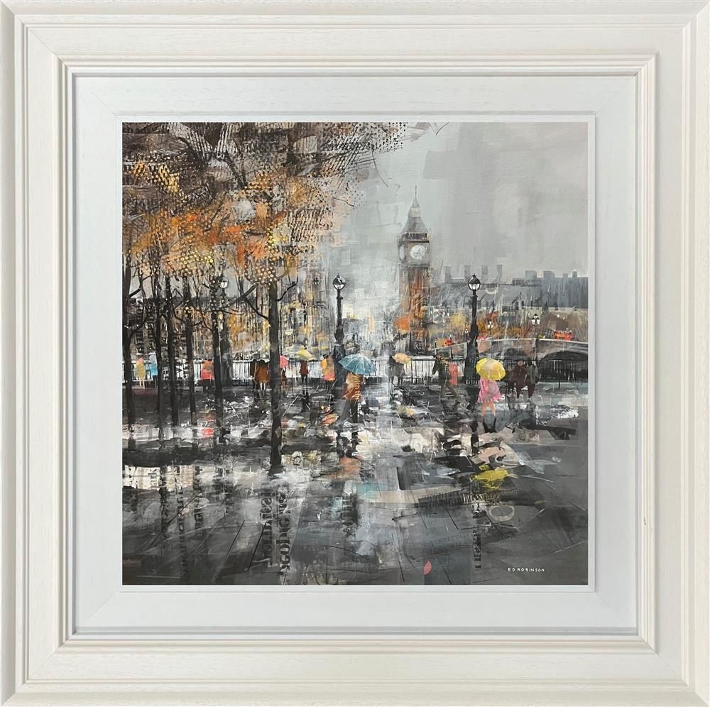 Ed Robinson - 'Storm At Westminster'  - Framed Original Artwork
