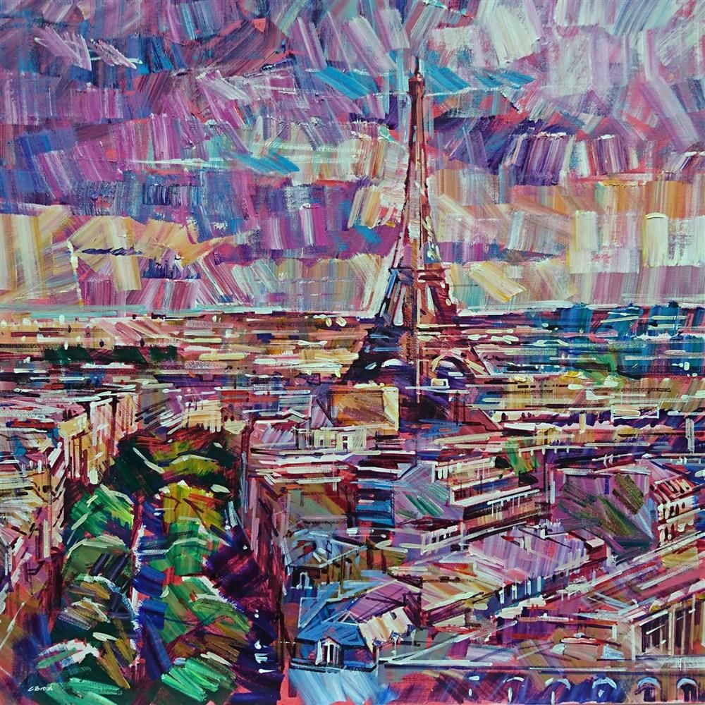 Colin Brown - 'Paris Skies' - Framed Original Art