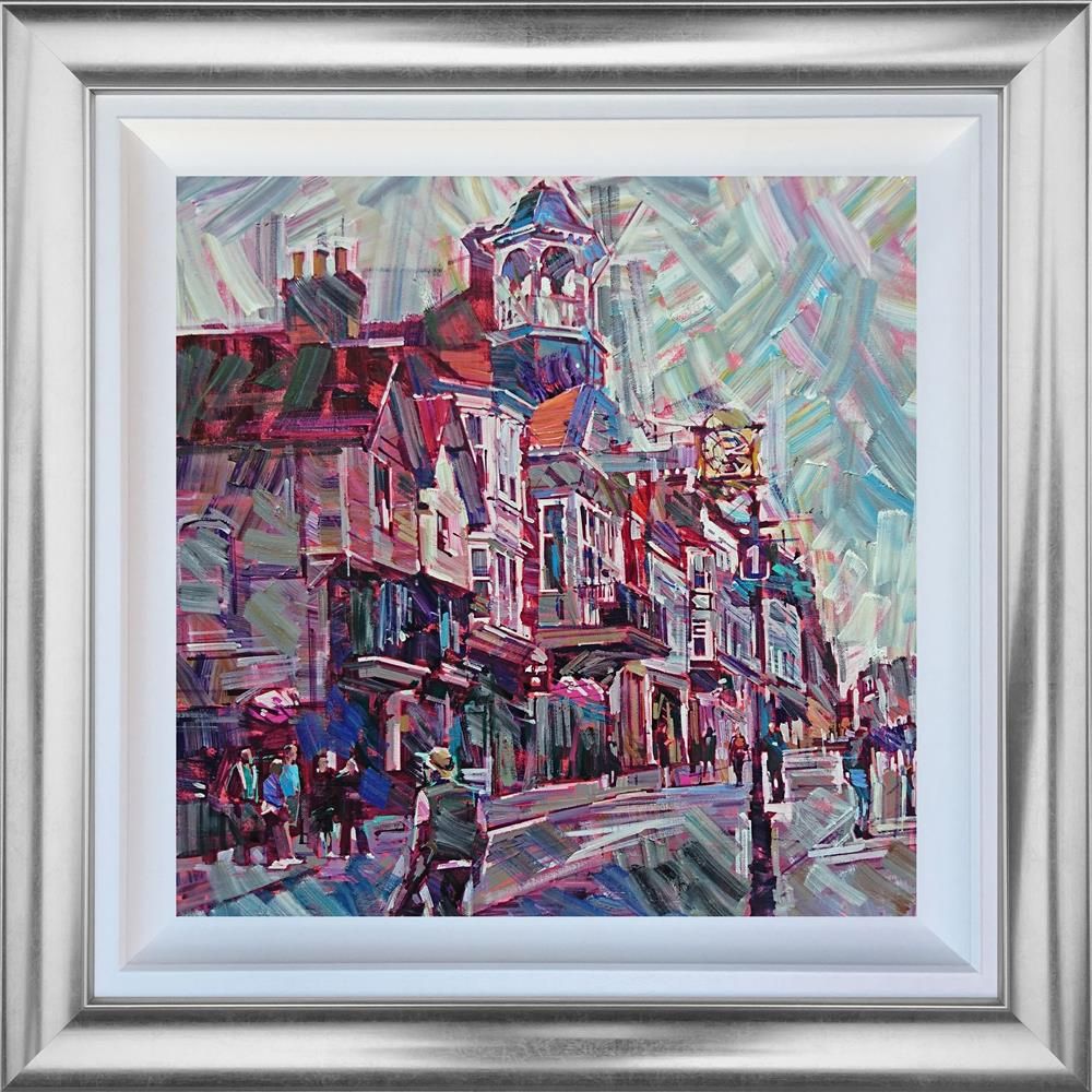 Colin Brown - 'Shopping Time, Guildford' - Framed Original Art