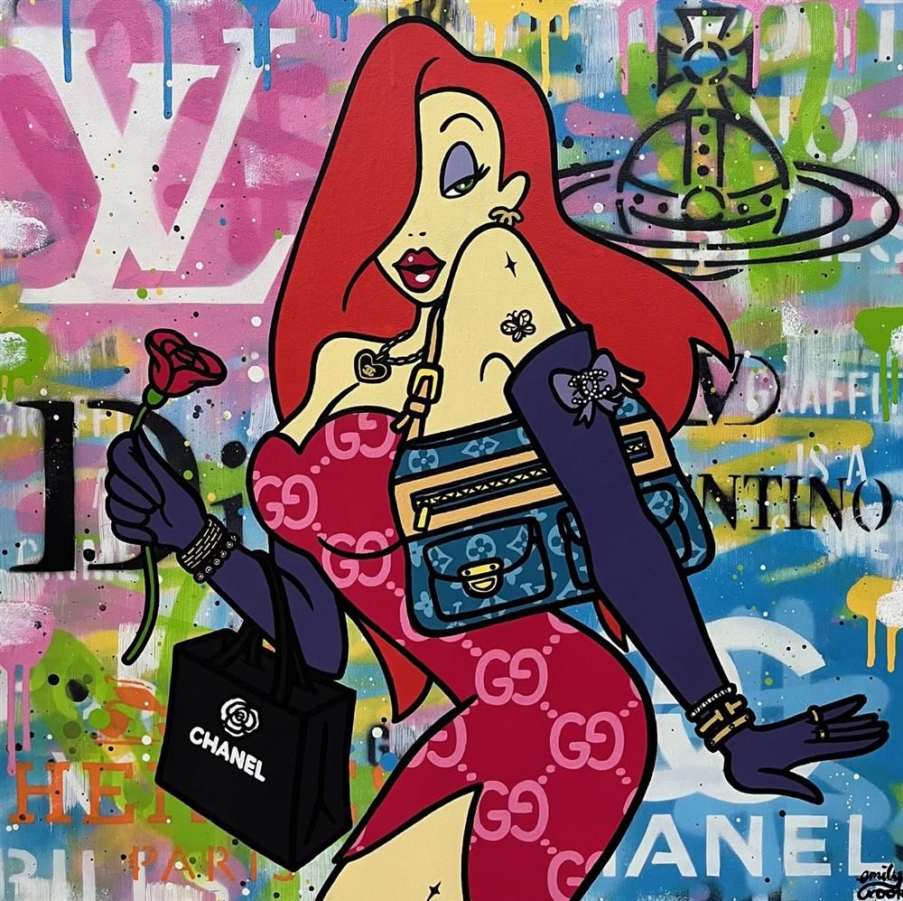 Emily Crook - 'Mrs Rabbit' - Framed Original Art