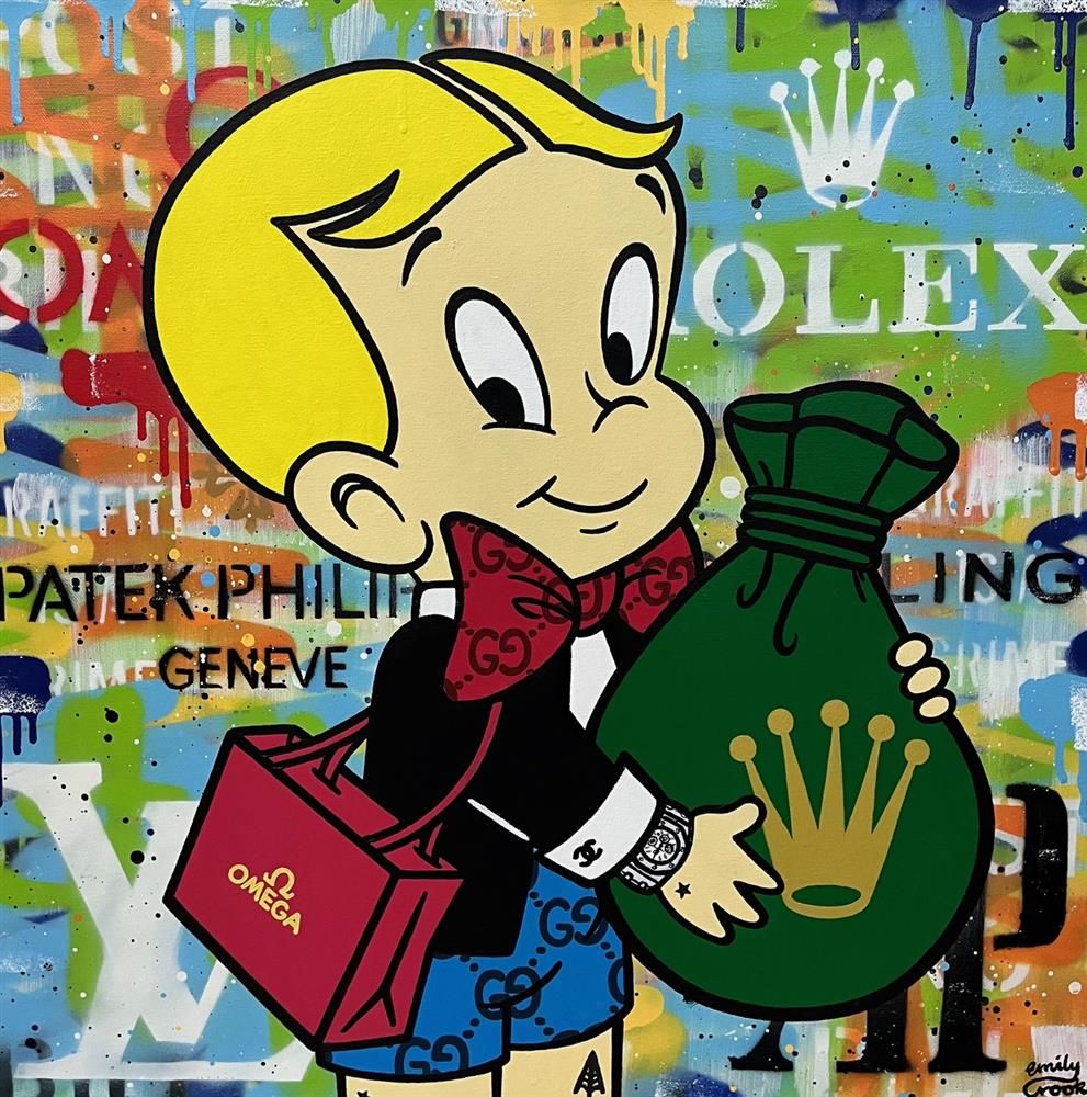 Emily Crook - 'Rolex Fund' - Framed Original Art