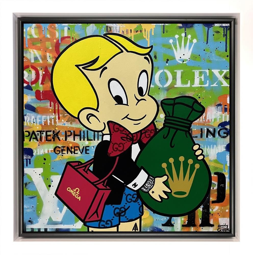 Emily Crook - 'Rolex Fund' - Framed Original Art