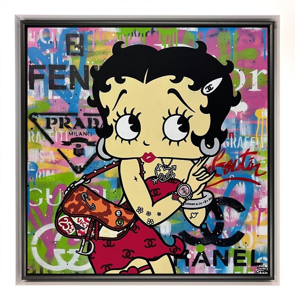 Emily Crook - 'Betty Bling' - Framed Original Art