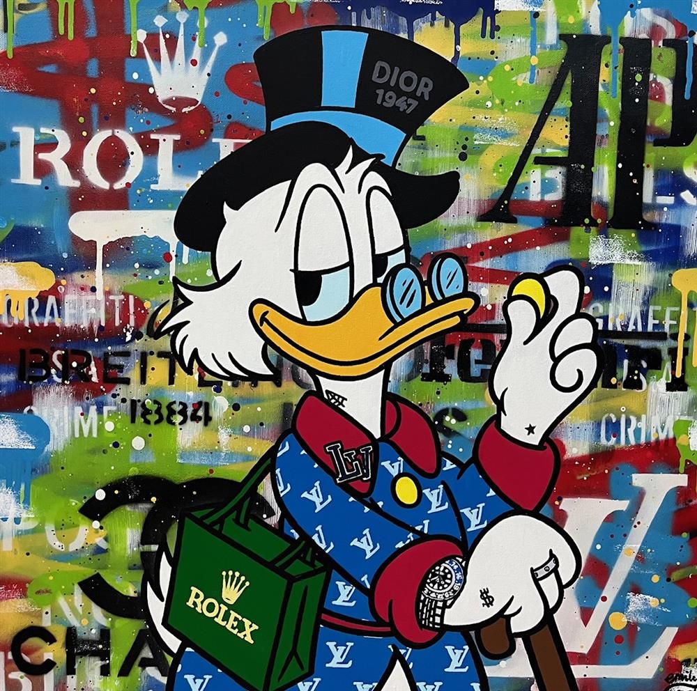 Emily Crook - 'Looking For A Dollar' - Framed Original Art