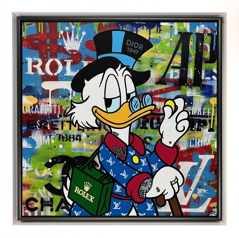 Emily Crook - 'Looking For A Dollar' - Framed Original Art