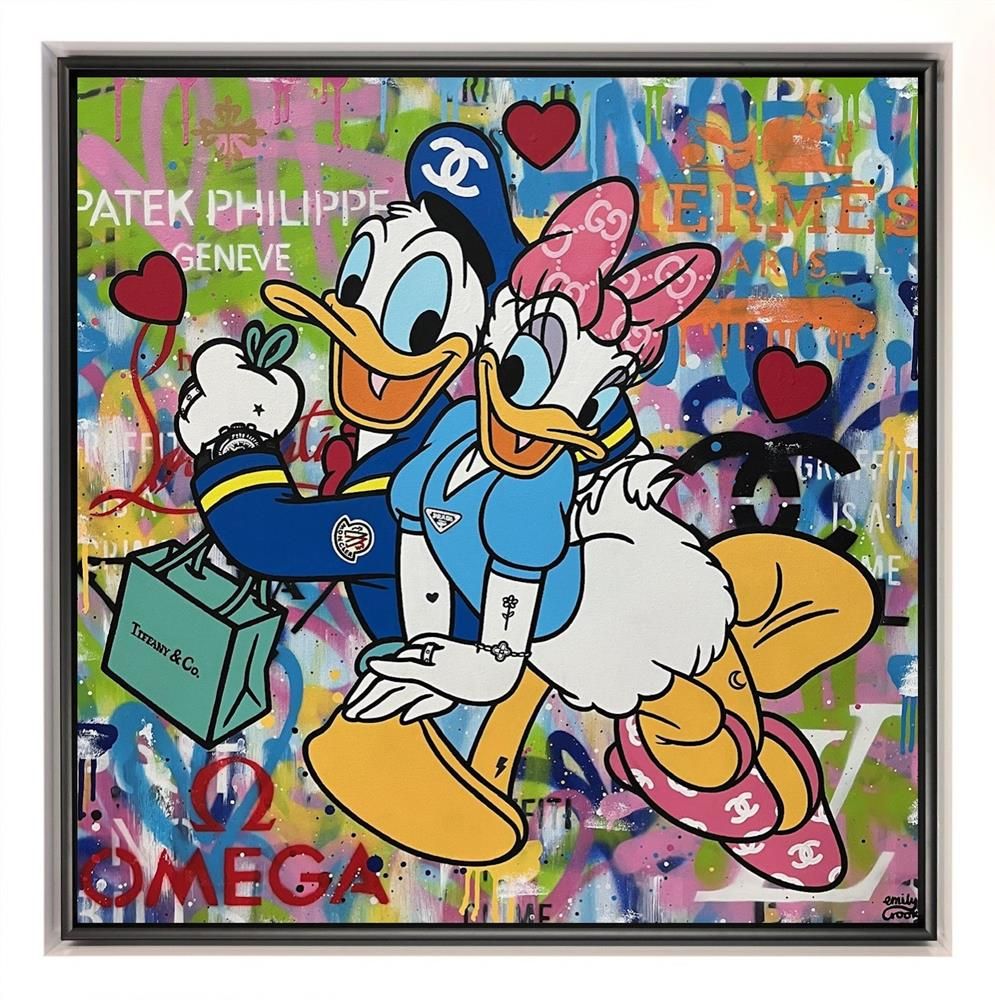 Emily Crook - 'Lucky In Love' - Framed Original Art