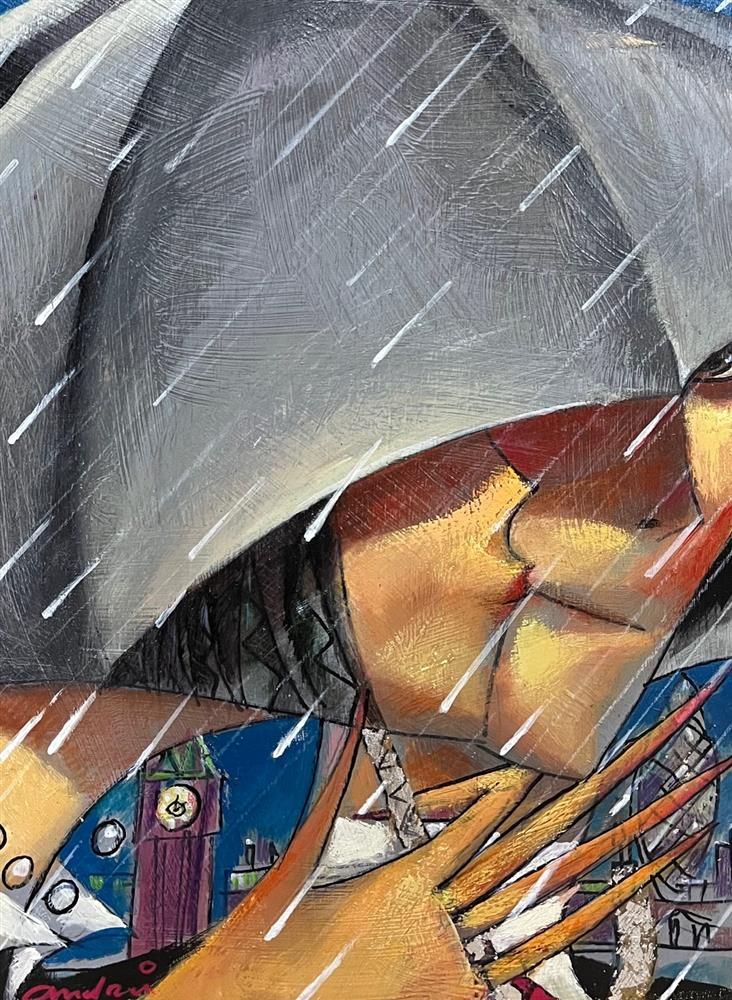 Andrei Protsouk - 'Drop Of Kiss' - Framed Original Art