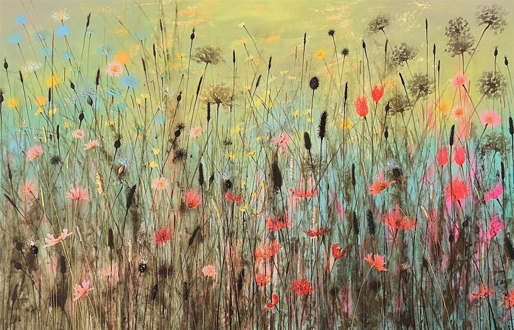 Jo Starkey- 'Amongst The Wild Flowers' - Framed Original Artwork