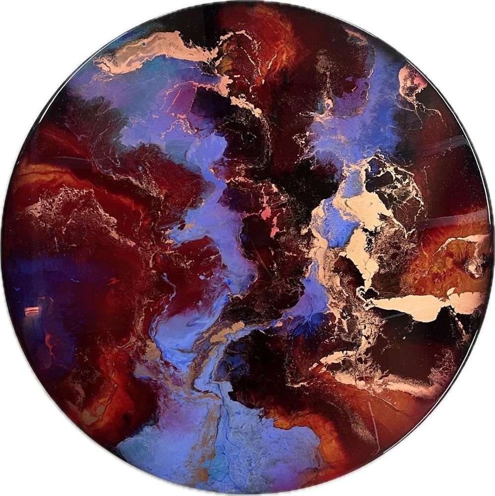 Brenda Herd - 'Magenta Reflections' -  Original 3D Wall Sculpture