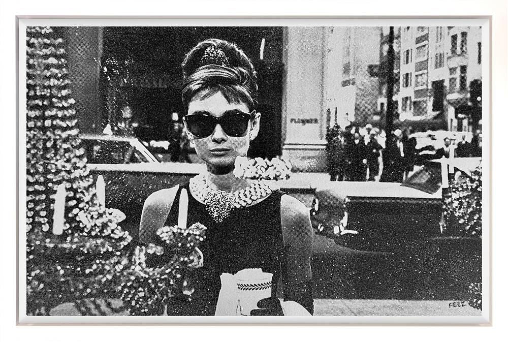 Fezz - 'Holly Golightly - Iconic Hepburn' - Framed Original Artwork
