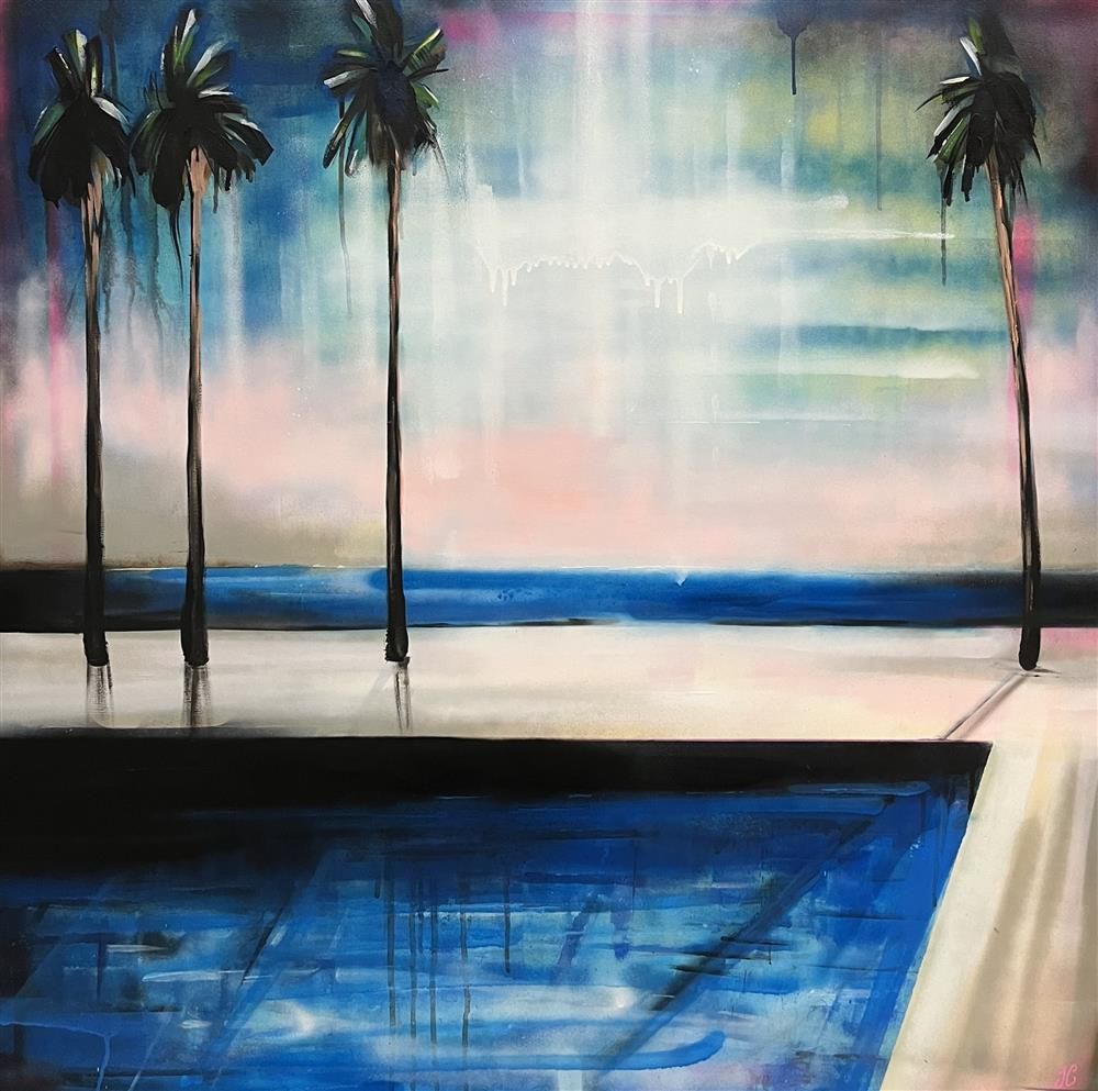 Joss Clapson - 'Palm Glow' - Framed Original Art