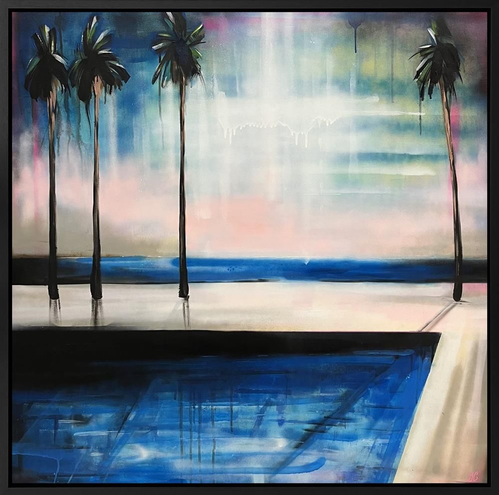 Joss Clapson - 'Palm Glow' - Framed Original Art