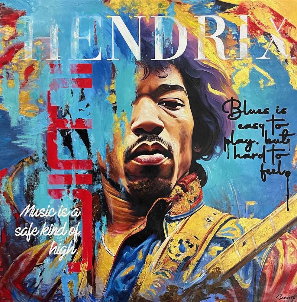 Sannib - 'Jimi' - Framed Original Art