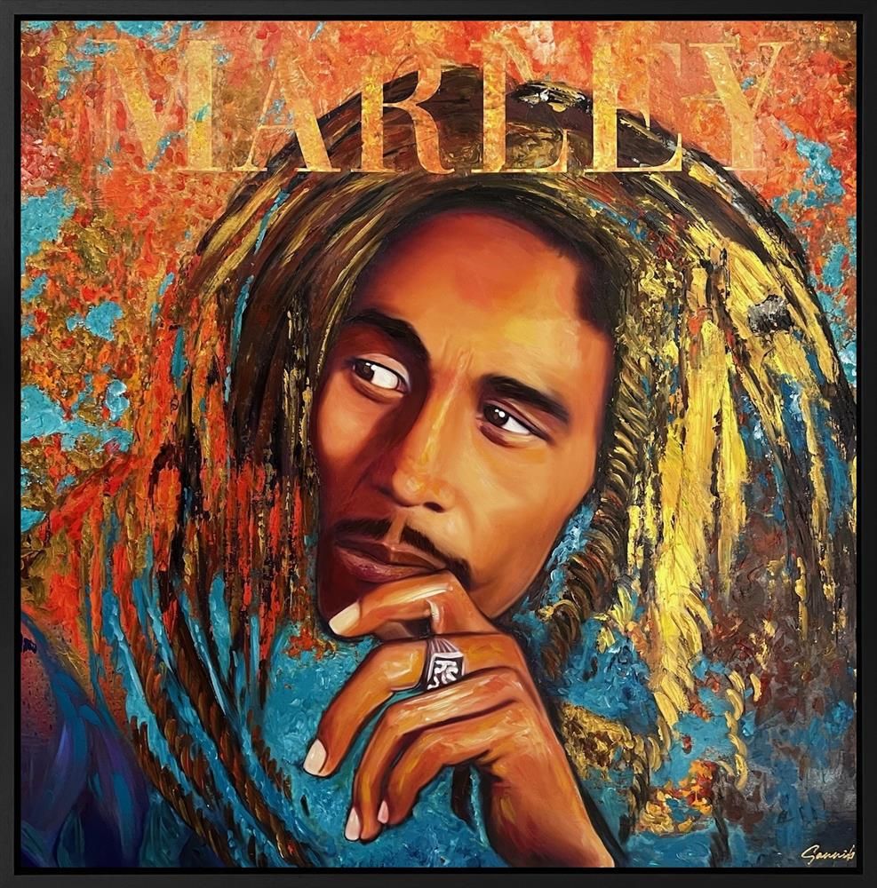 Sannib - 'Sun Is Shining' - Framed Original Art