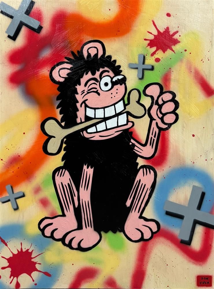 Hue Folk - 'Nasha' - Framed Original Art