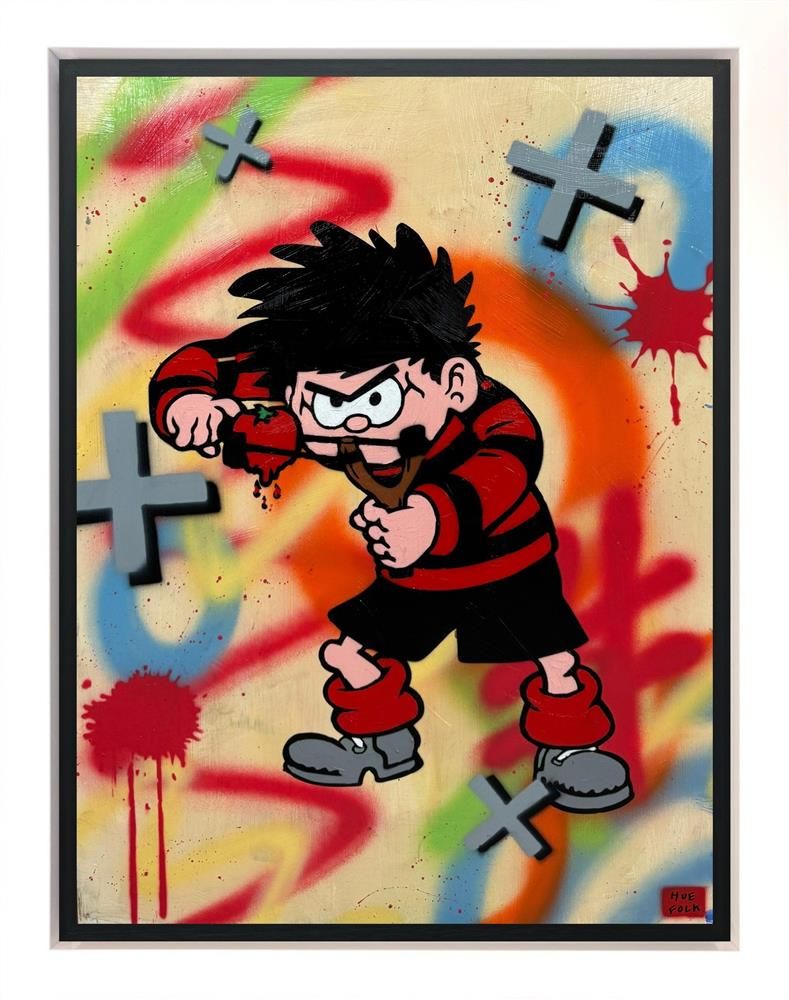 Hue Folk - 'Dennis' - Framed Original Art