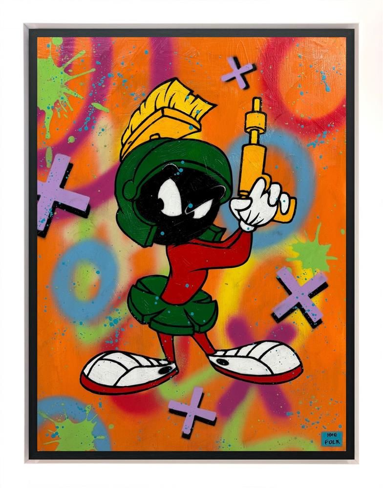 Hue Folk - 'Marvin' - Framed Original Art