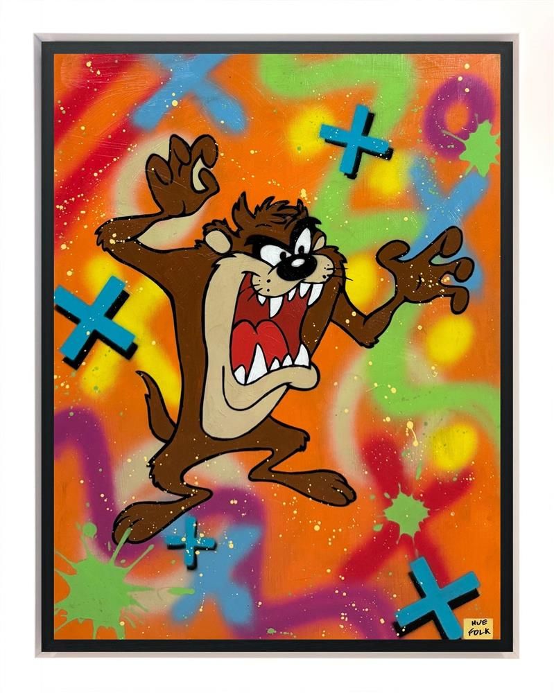 Hue Folk - 'Taz' - Framed Original Art